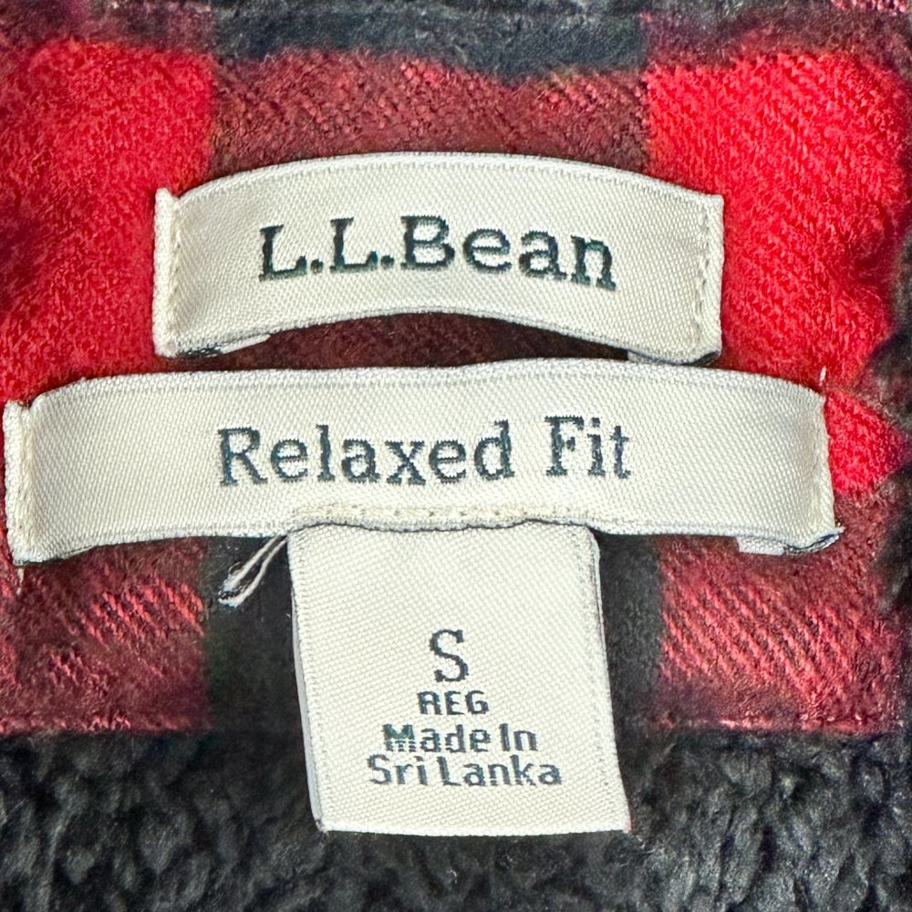 LL BEAN Jacket Relaxed Fit Jacket MENS Fleece Lining Warm Lightweight SIZE Small - Picture 5 of 13